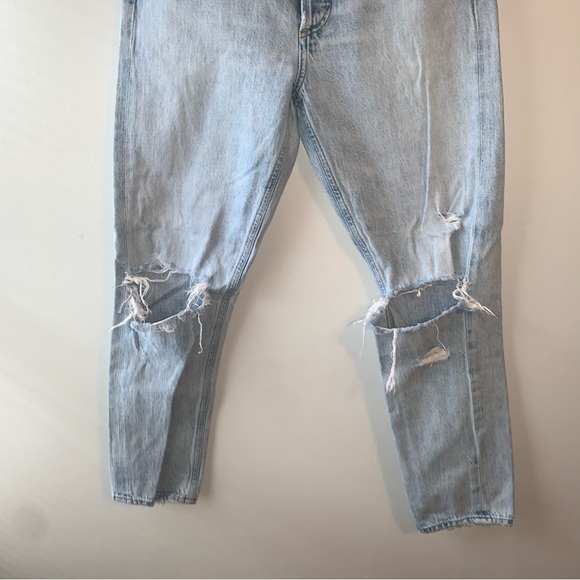 Agolde Light Blue Straight Leg Jeans - Picture 16 of 16